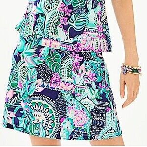 Lilly Pulitzer Multi Lookin Sharp Brenna Skirt Size XS